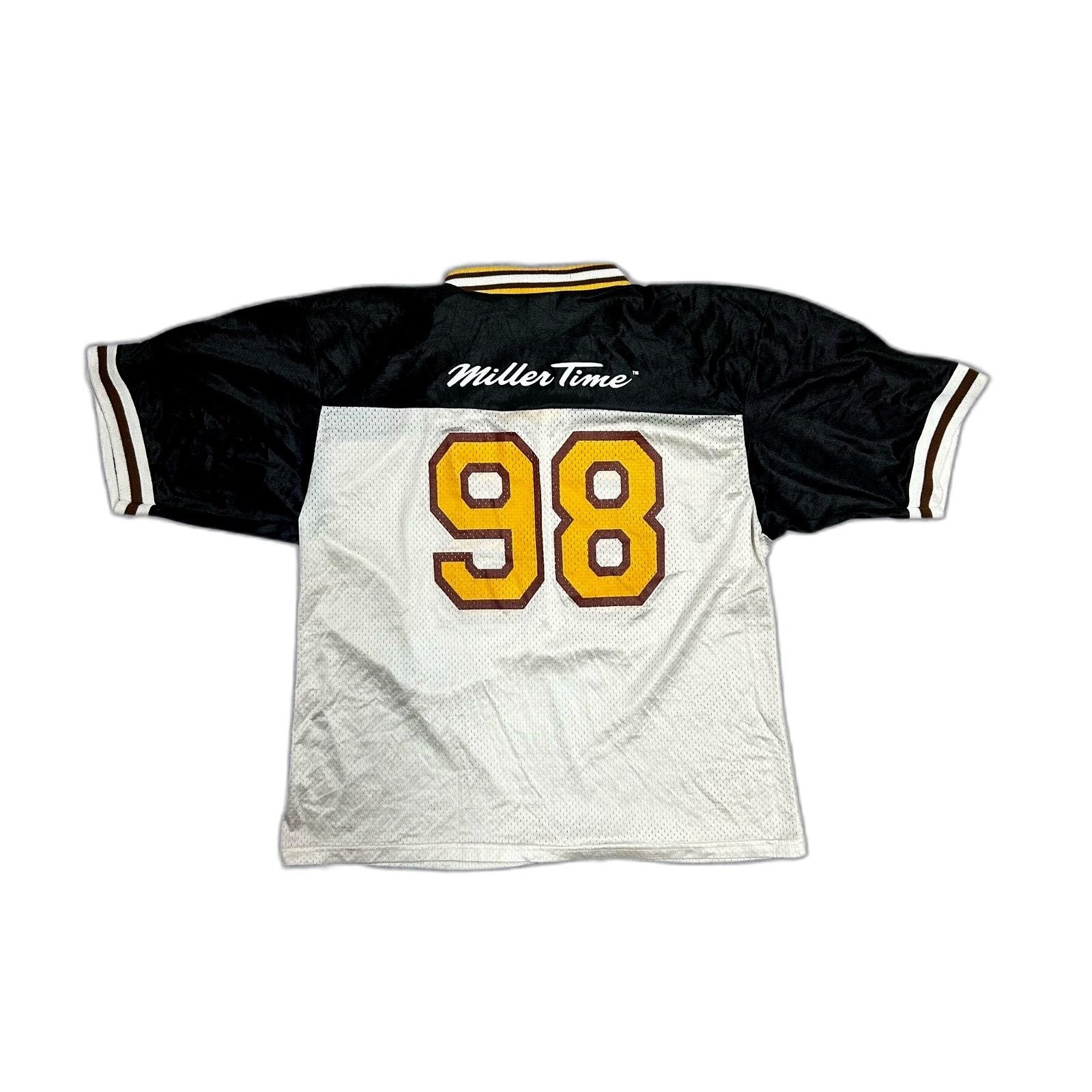 Nicole Miller Vintage 90's Miller Time Promo Football Jersey Men's XL Size US XL / EU 56 / 4 - 2 Thumbnail