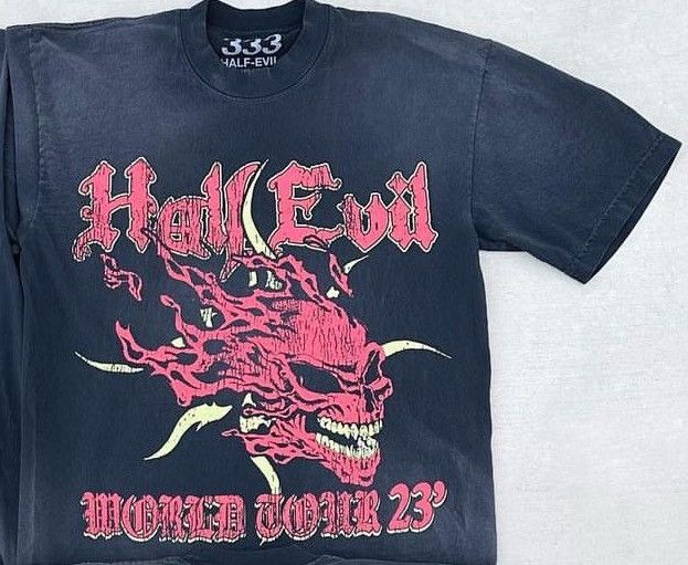 Half Evil Half Evil “World Tour 23” Tee Size US XL / EU 56 / 4 - 1 Thumbnail