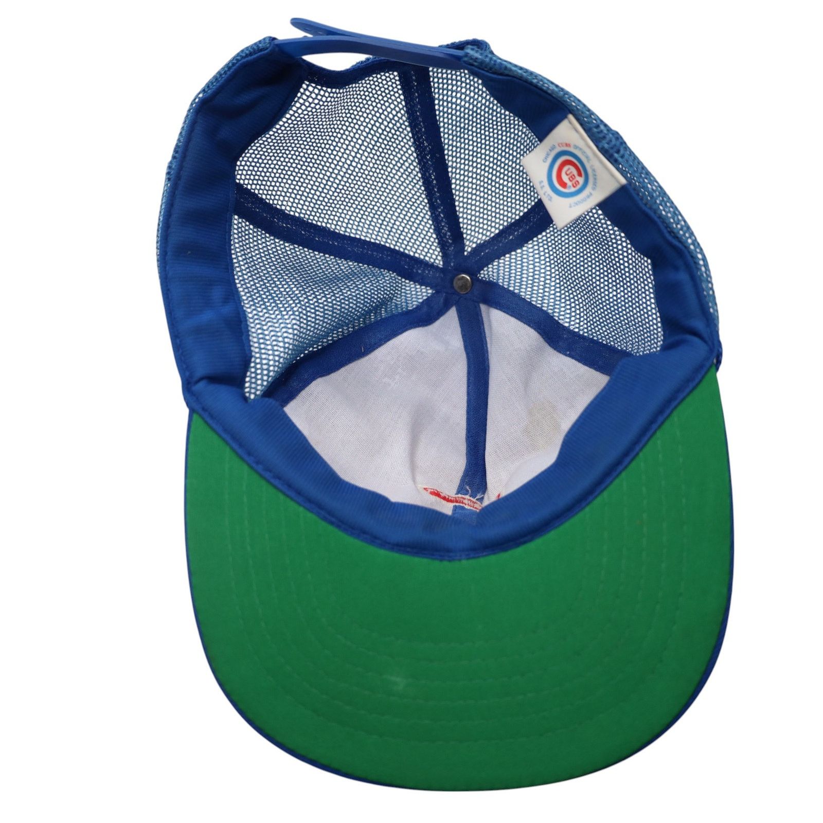 MLB Vintage 80s Chicago Cubs Mesh Trucker Hat Size ONE SIZE - 5 Thumbnail