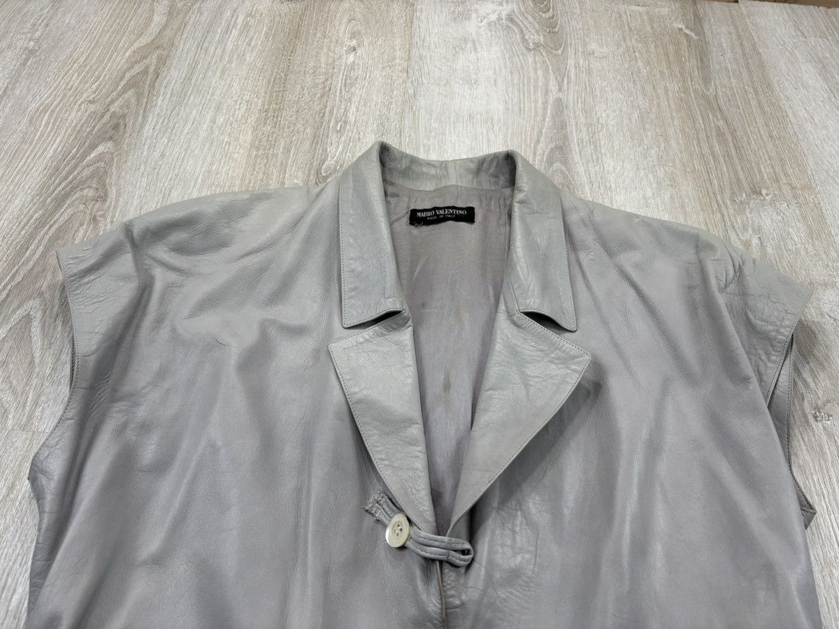 Mario Valentino × Vintage Womens leather vintage dress Mario Valentino Size L/XL Size L / US 10 / IT 46 - 4 Thumbnail