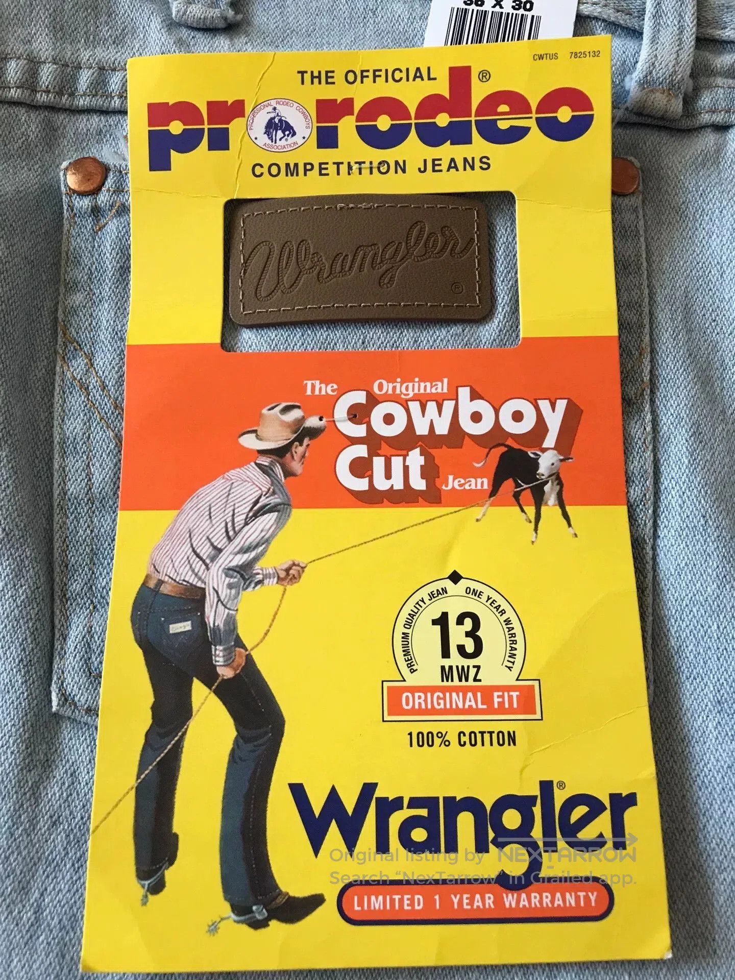 Wrangler Wrangler 13MWZ Jeans W36L30. Size US 36 / EU 52 - 6 Thumbnail