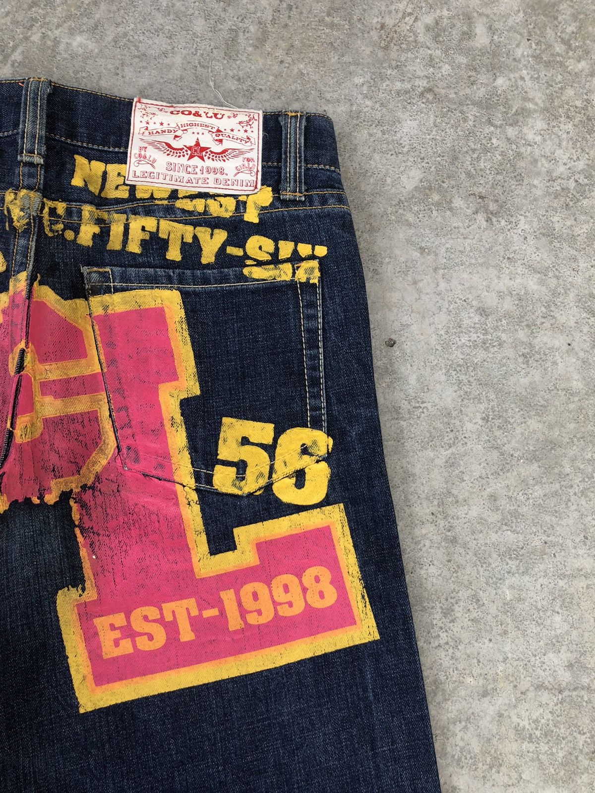 Japanese Brand Vintage Co & Lu Daicock Evisu Style Selvedge Big Logo Size US 32 / EU 48 - 10 Thumbnail