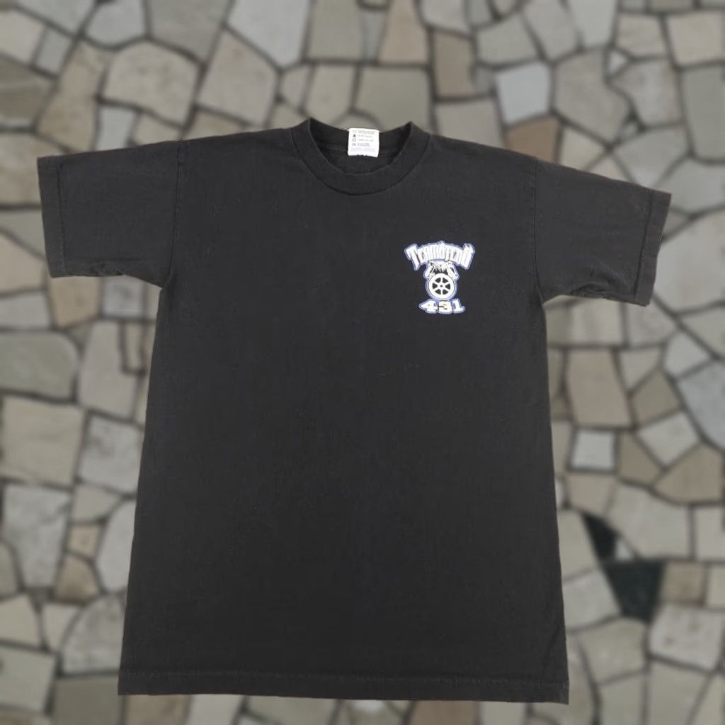 Vintage VINTAGE Bayside Teamsters T-Shirt Men Medium Black Logo Graphic 80s Union Workwear Size US M / EU 48-50 / 2 - 1 Thumbnail