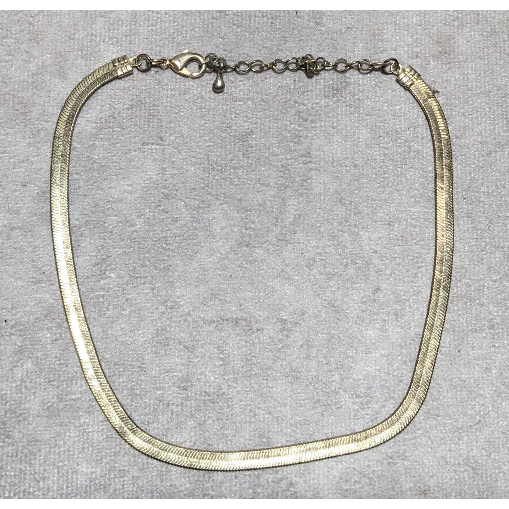 Other Gold Herringbone Chain Necklace Size ONE SIZE - 8 Thumbnail