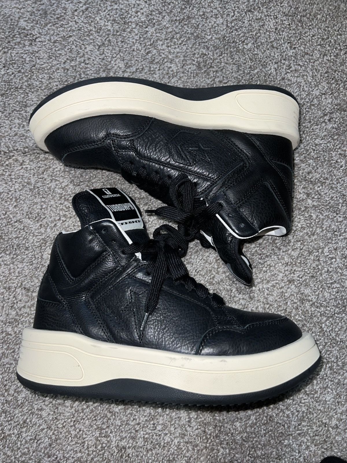 Converse × Rick Owens Drkshdw TURBOWPN Size US 7 / EU 40 - 2 Thumbnail