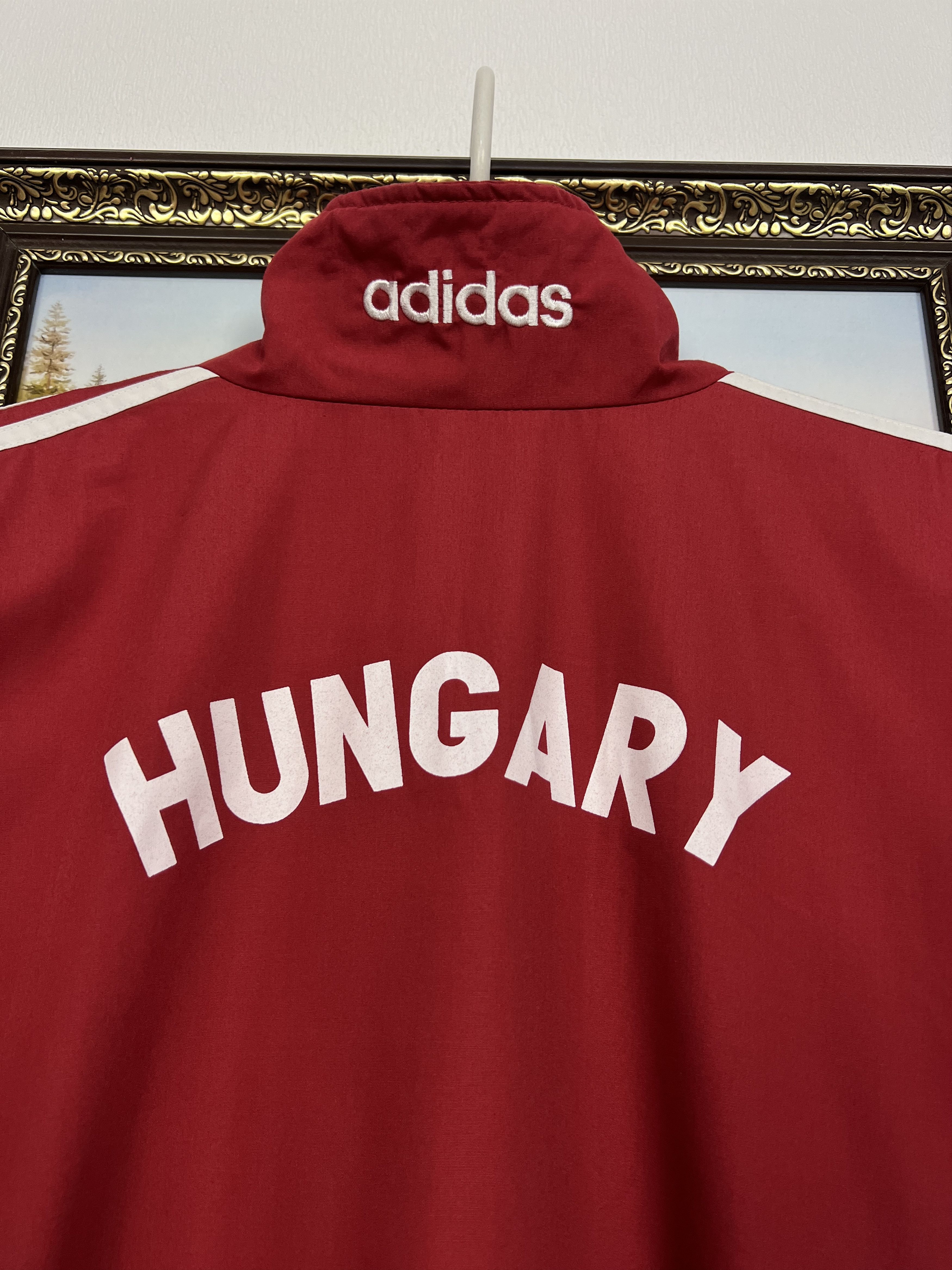 Adidas Vintage Hungary Football Jacket Soccer Track Top National Size US XL / EU 56 / 4 - 10 Thumbnail