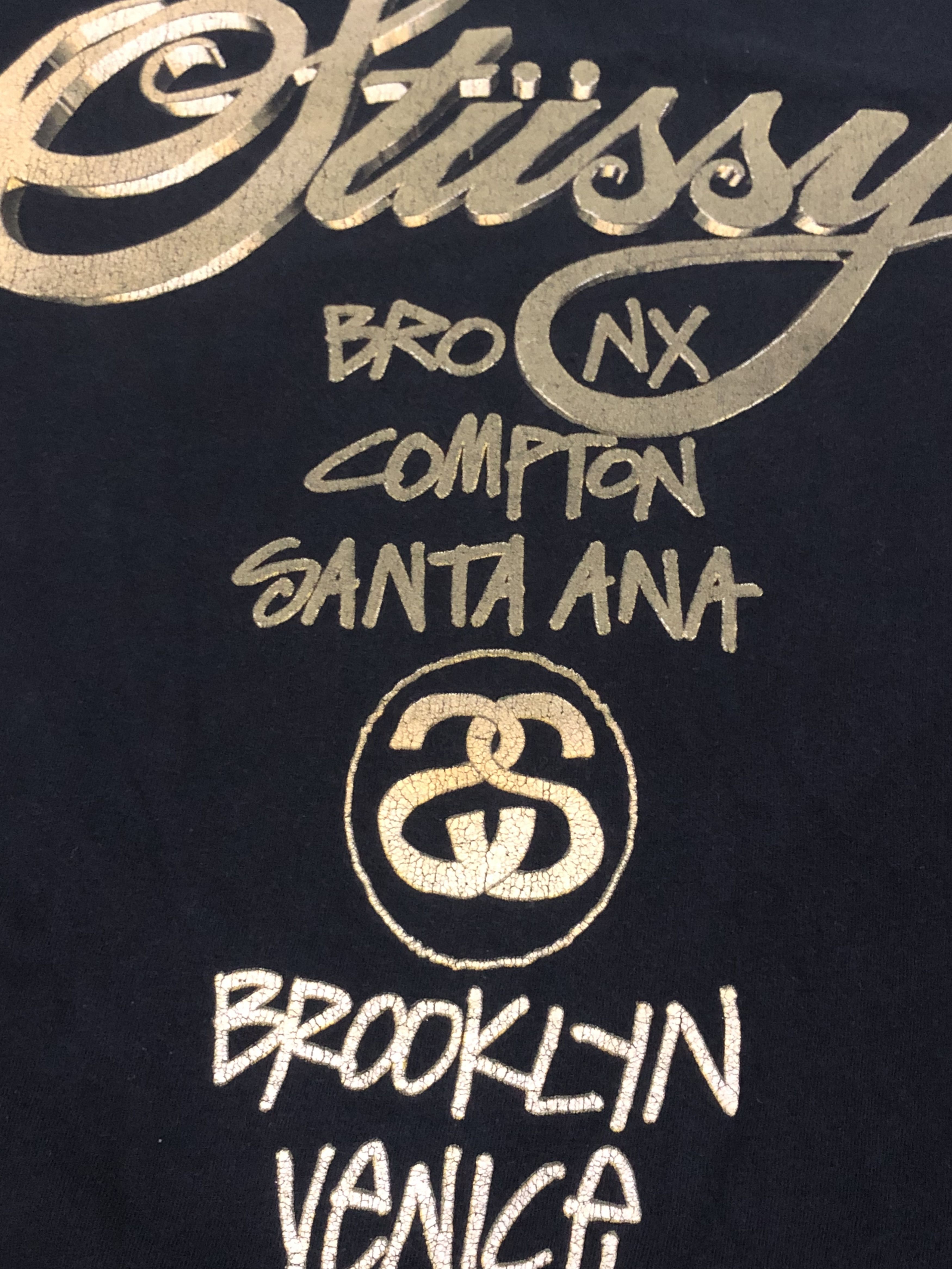 Stussy Stussy Streetwear World Tour Men Black Tees Size US S / EU 44-46 / 1 - 7 Thumbnail