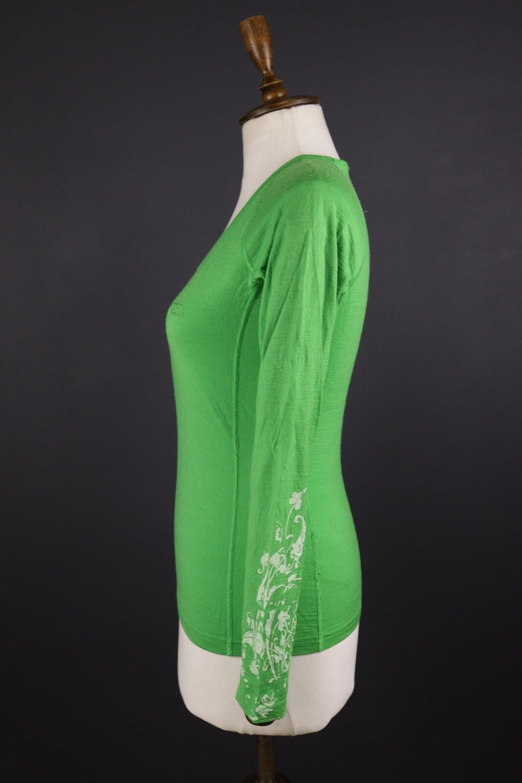 Icebreaker Icebreaker Bodyfit+ 200 Green Merino Wool Base Layer Size M Size M / US 6-8 / IT 42-44 - 11 Thumbnail