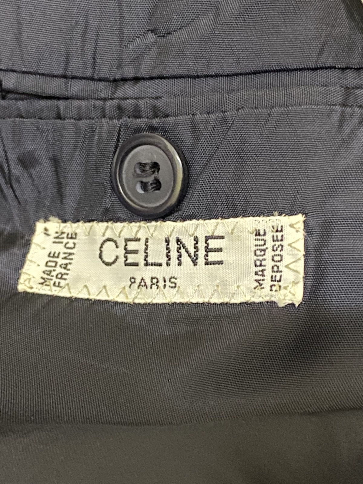 Celine CELINE PARIS DOUBLE BREAST BLAZER STAMPED LOGO BUTTON Size US S / EU 44-46 / 1 - 12 Thumbnail