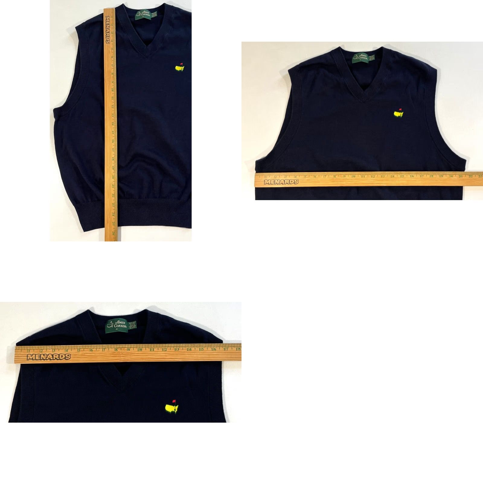 Vintage VINTAGE Men's Augusta National Golf Club Knit Sweater Vest Pima Cotton Sz M Size US M / EU 48-50 / 2 - 8 Thumbnail