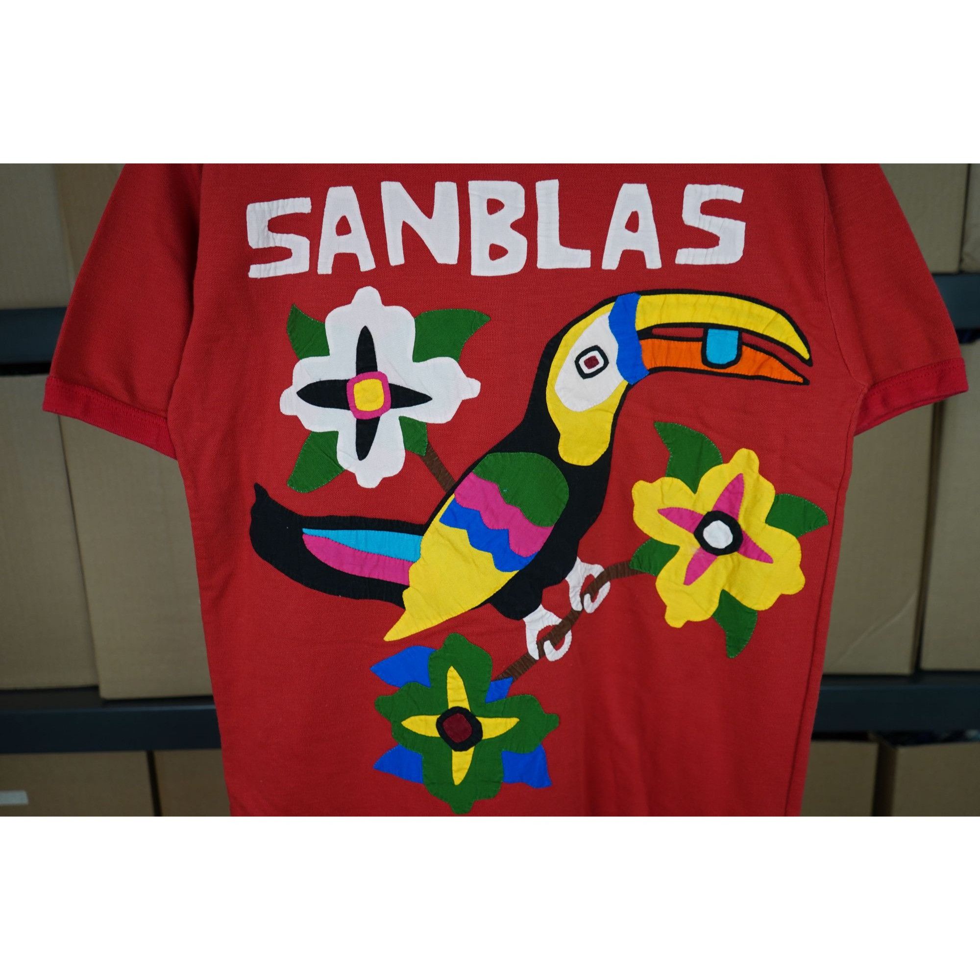 Vintage 90s Sanblas Beach Red Location Tshirt Men's L #404 Size US L / EU 52-54 / 3 - 3 Thumbnail