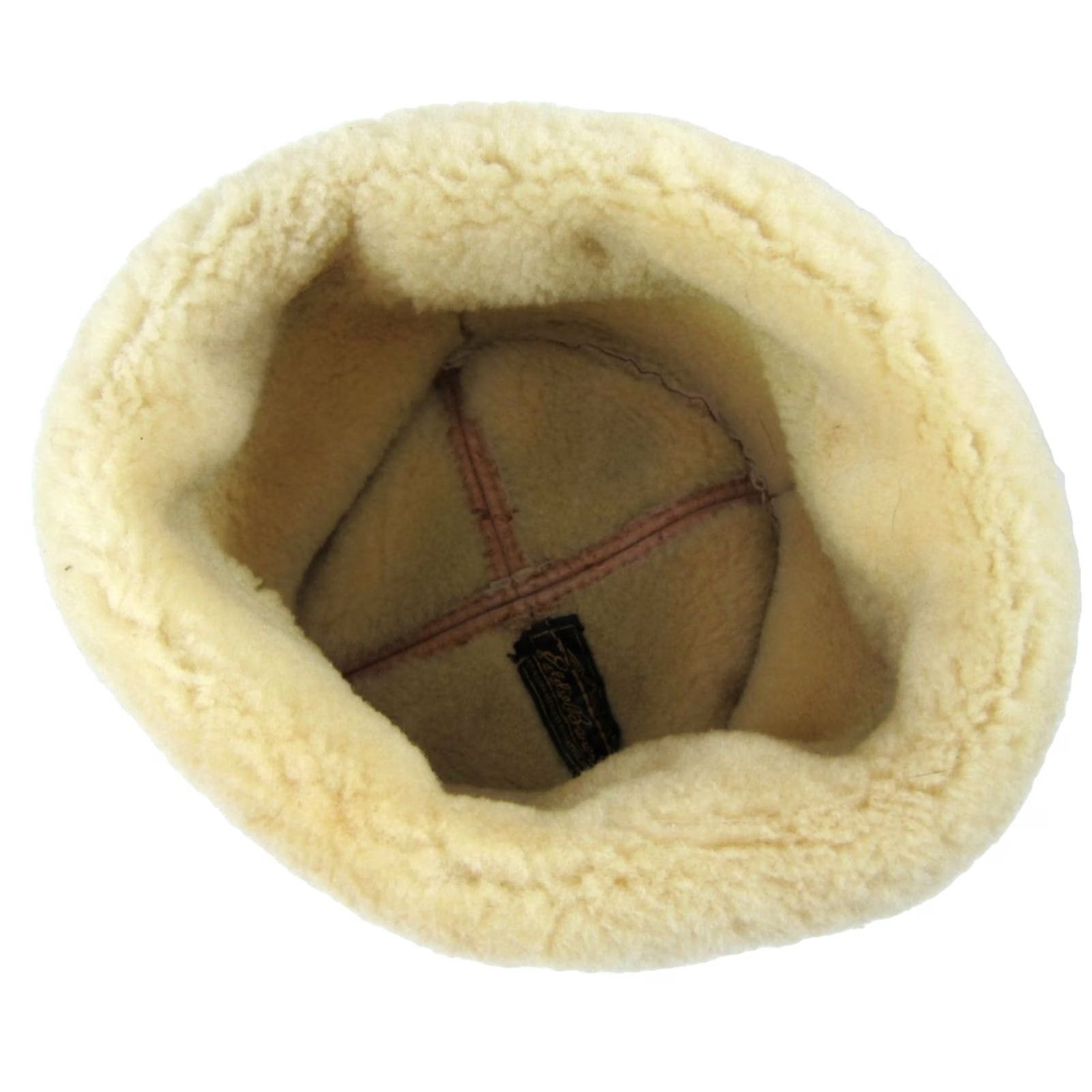 Eddie Bauer VINTAGE Eddie Bauer Hat Women Tan Brown Sheepskin Leather Shearling Fur S 80s 90s Size ONE SIZE - 7 Thumbnail
