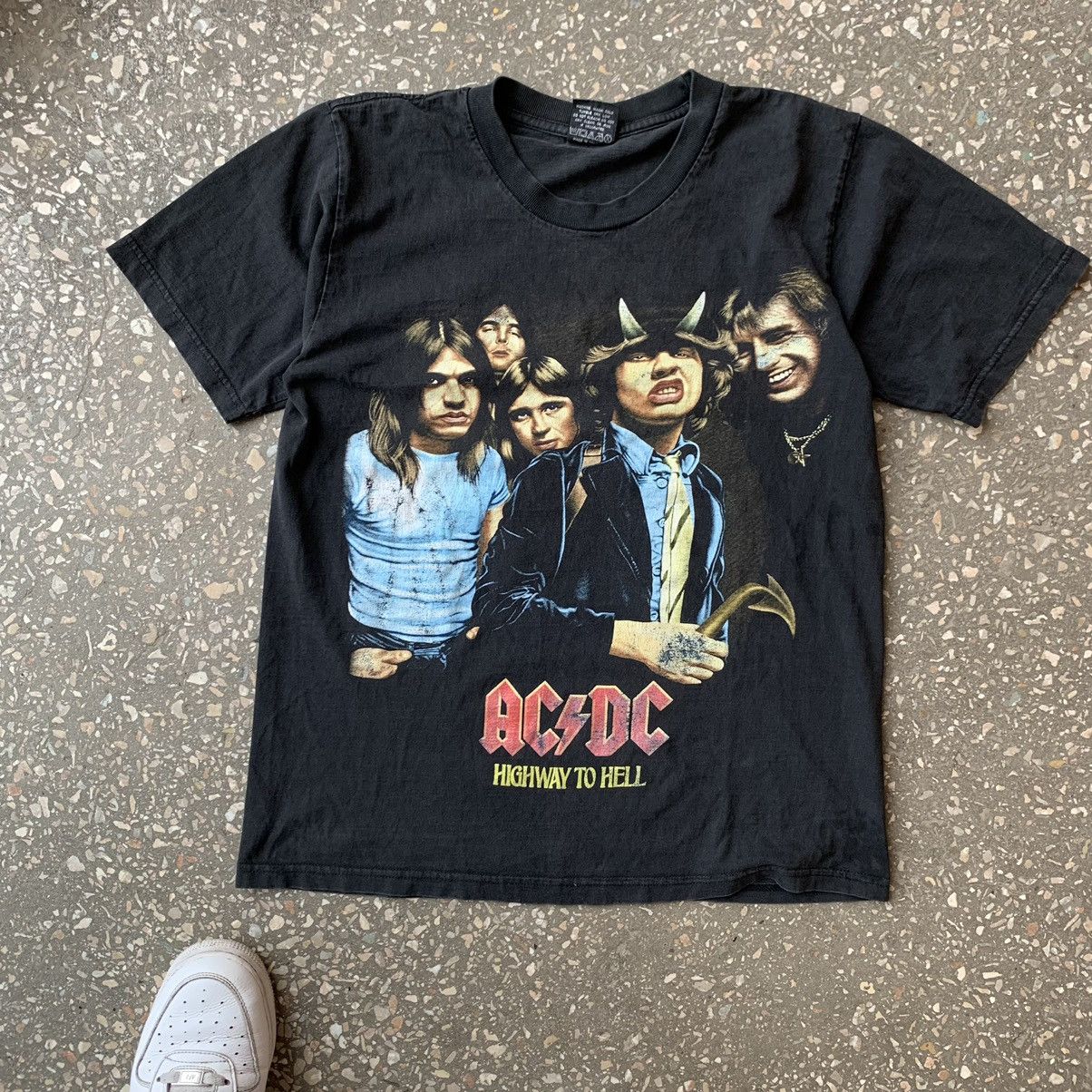 Band Tees Vintage AC/DC Highway To Hell Rock Band Graphic T Shirt Tee Size US S / EU 44-46 / 1 - 4 Thumbnail