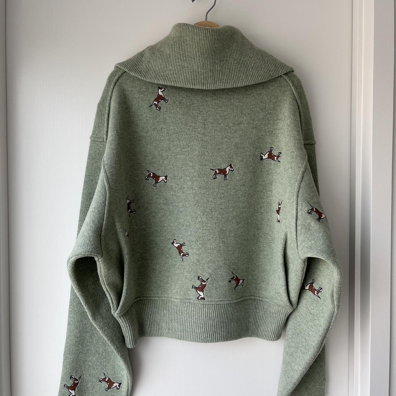Acne Studios Acne Studios Nicolai AW17 Half-Zip Dog Embroidered Jumper Size US M / EU 48-50 / 2 - 3 Thumbnail