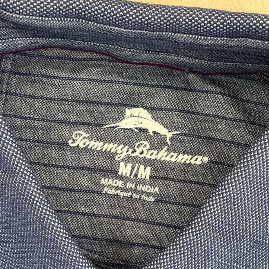 Tommy Bahama Tommy Bahama Performance Golf Polo Shirt Men M Blue Striped Embroidered Marlin Logo Polo Shirt Rose? No. Size US M / EU 48-50 / 2 - 2 Thumbnail