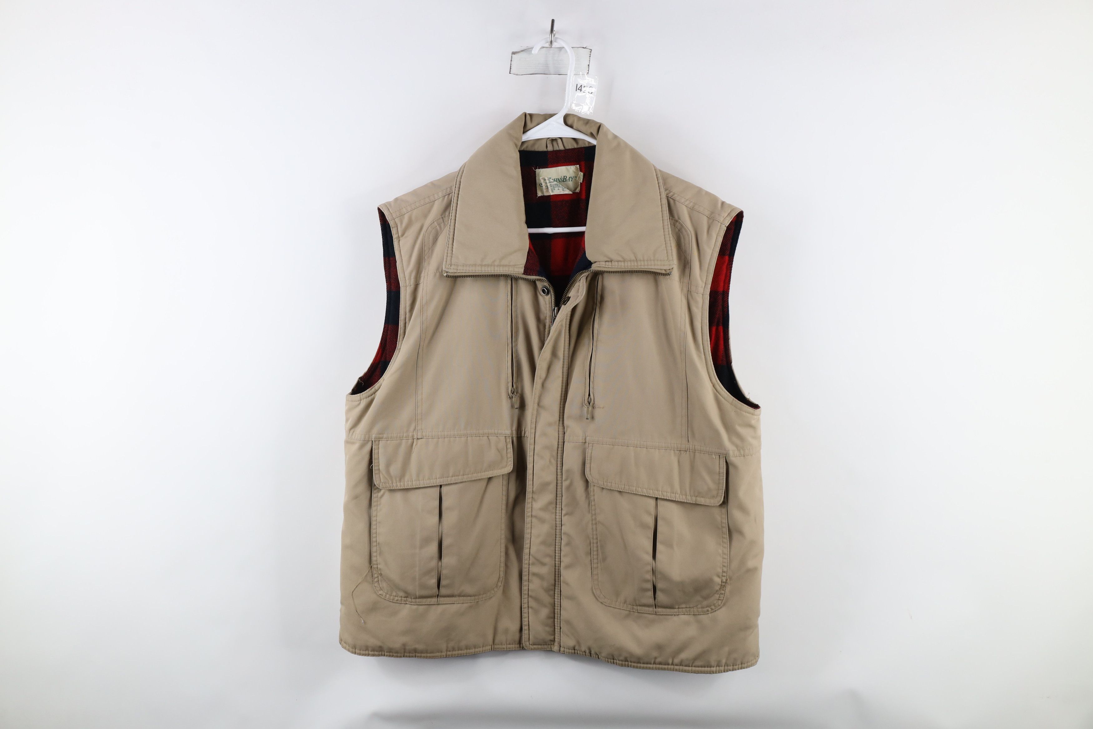 Vintage Vintage 70s Streetwear Lined Full Zip Puffer Vest Jacket Size US XL / EU 56 / 4 - 1 Thumbnail