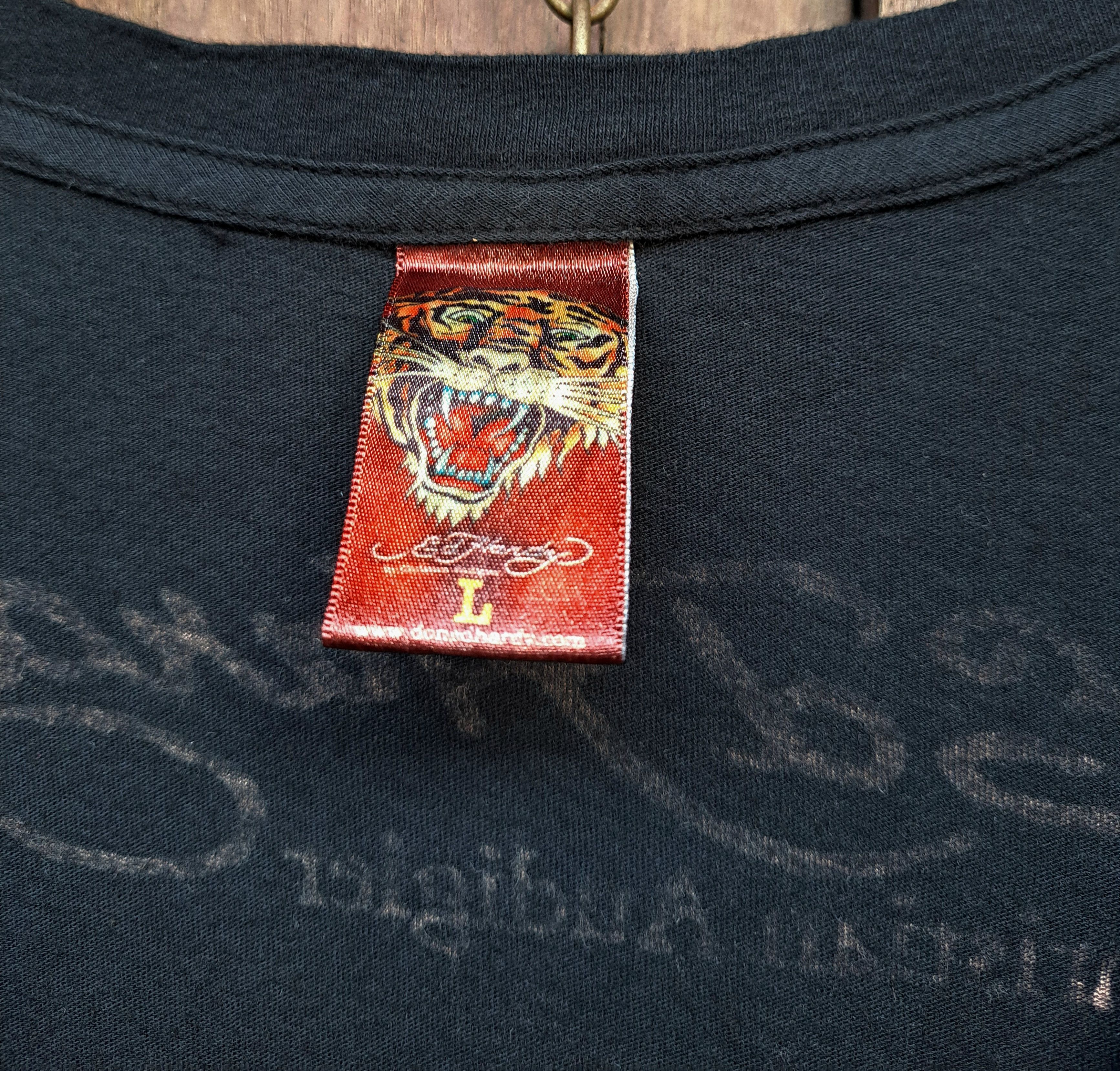 Ed Hardy Y2K Ed Hardy by Christian Audiger Printed Tshirt Tunic Size L / US 10 / IT 46 - 8 Thumbnail