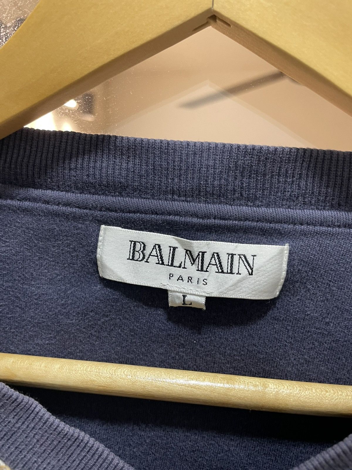 Balmain Balmain V Neck Button Stripes B Logo Seeatshirt Size US M / EU 48-50 / 2 - 11 Thumbnail