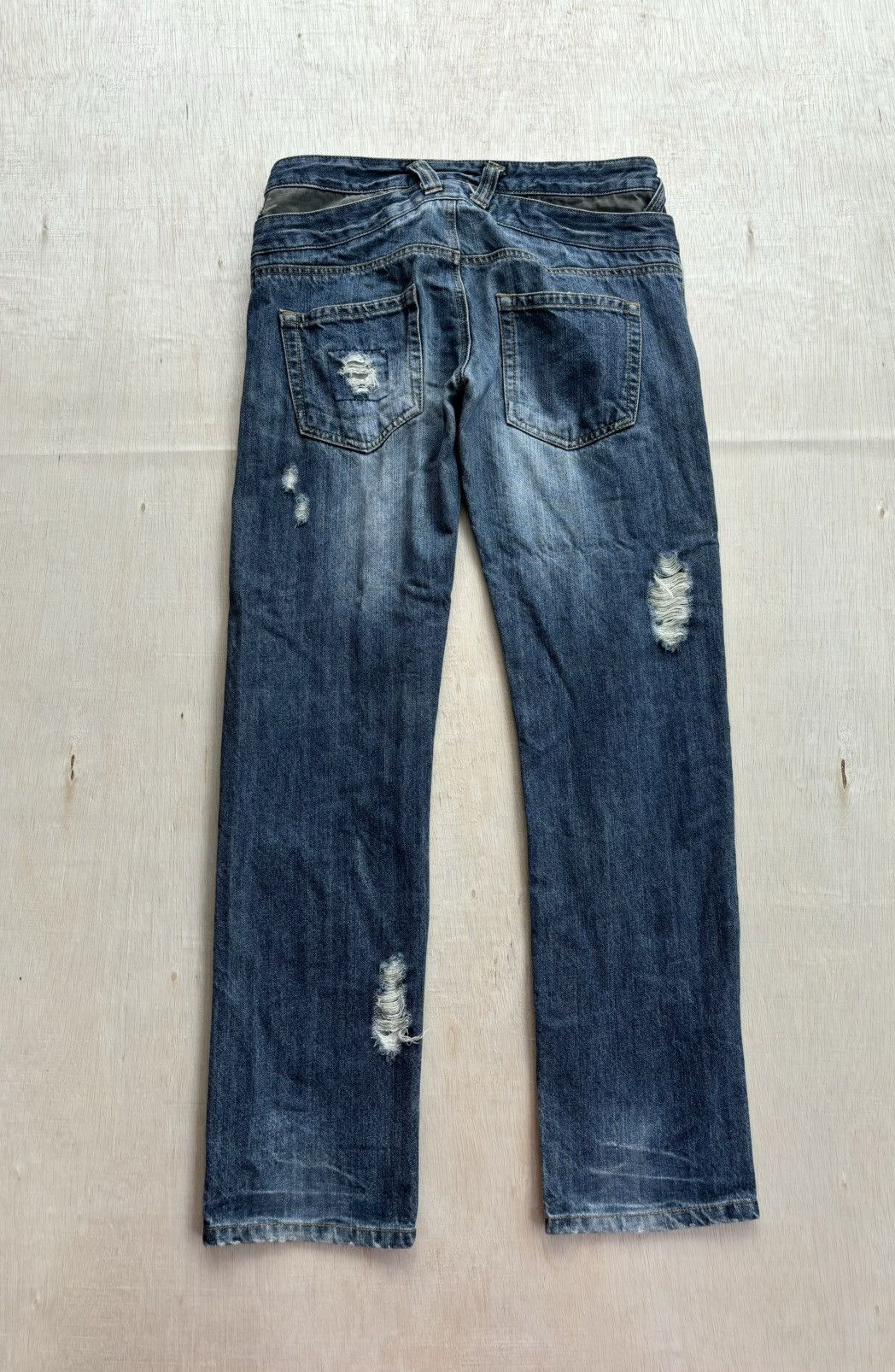 Hysteric Glamour × If Six Was Nine × Japanese Brand Distressed Denim Natural Leat Ifsixwasnine Style Jeans Size US 30 / EU 46 - 2 Thumbnail