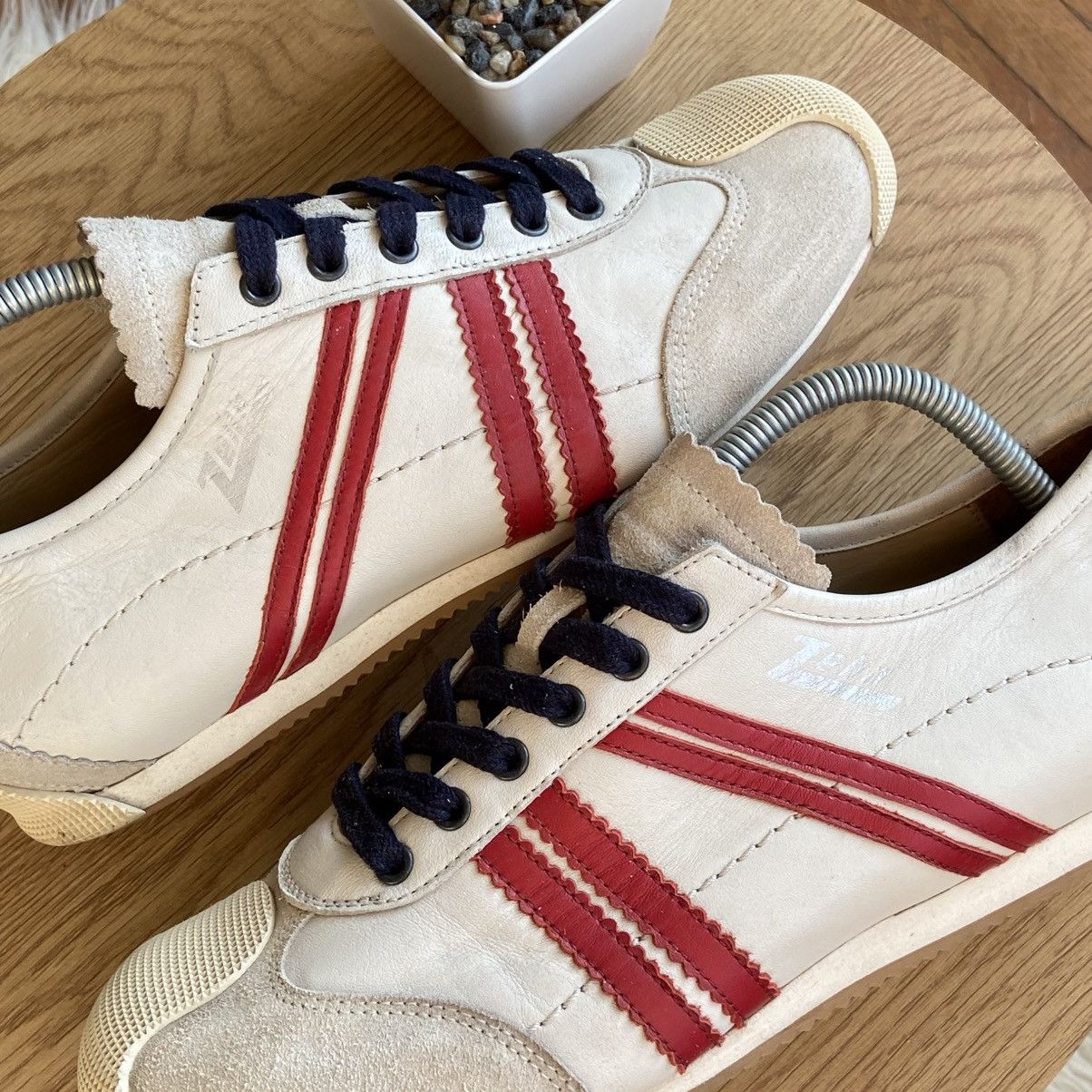 Vintage Men's Zeha Berlin Trainers Retro League Sneakers Red White41 Size US 8 / EU 41 - 2 Thumbnail