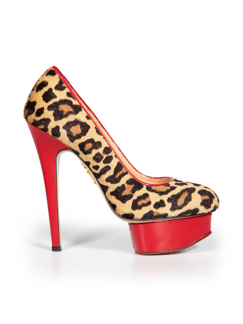 Charlotte Olympia Leopard Ponyhair Platform Heels Size US 5.5 / IT 35.5 - 1 Thumbnail