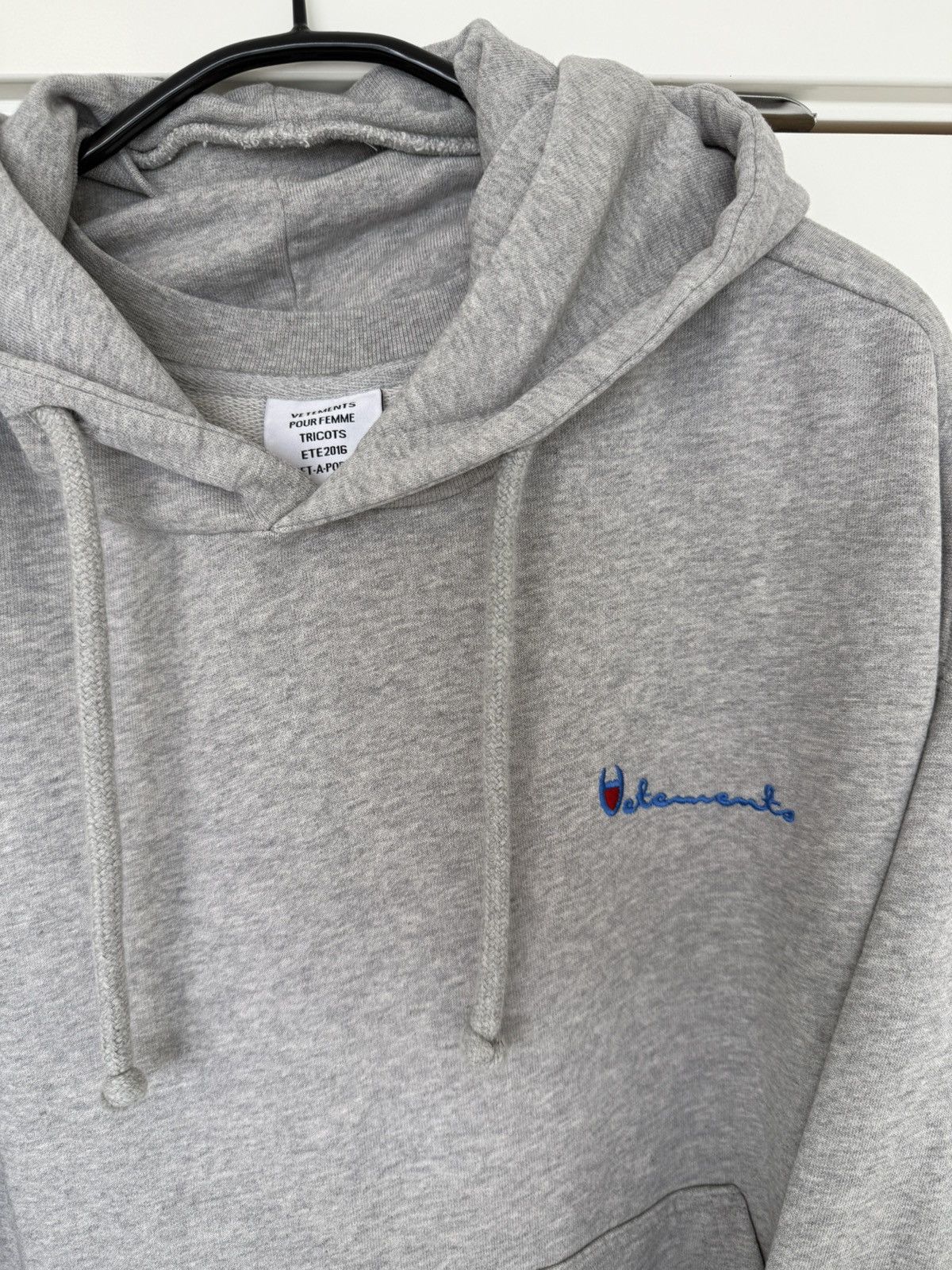 Vetements SS16 Gray Reversible Hoodie Size US M / EU 48-50 / 2 - 6 Thumbnail