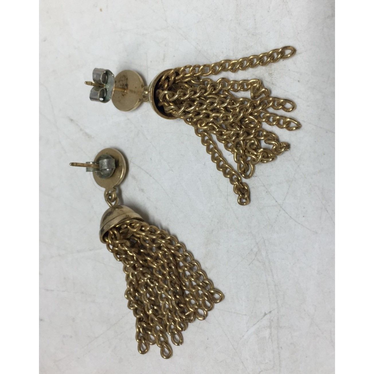 Other Women's Gold Tone Tassel Chain Earrings Size ONE SIZE - 5 Thumbnail