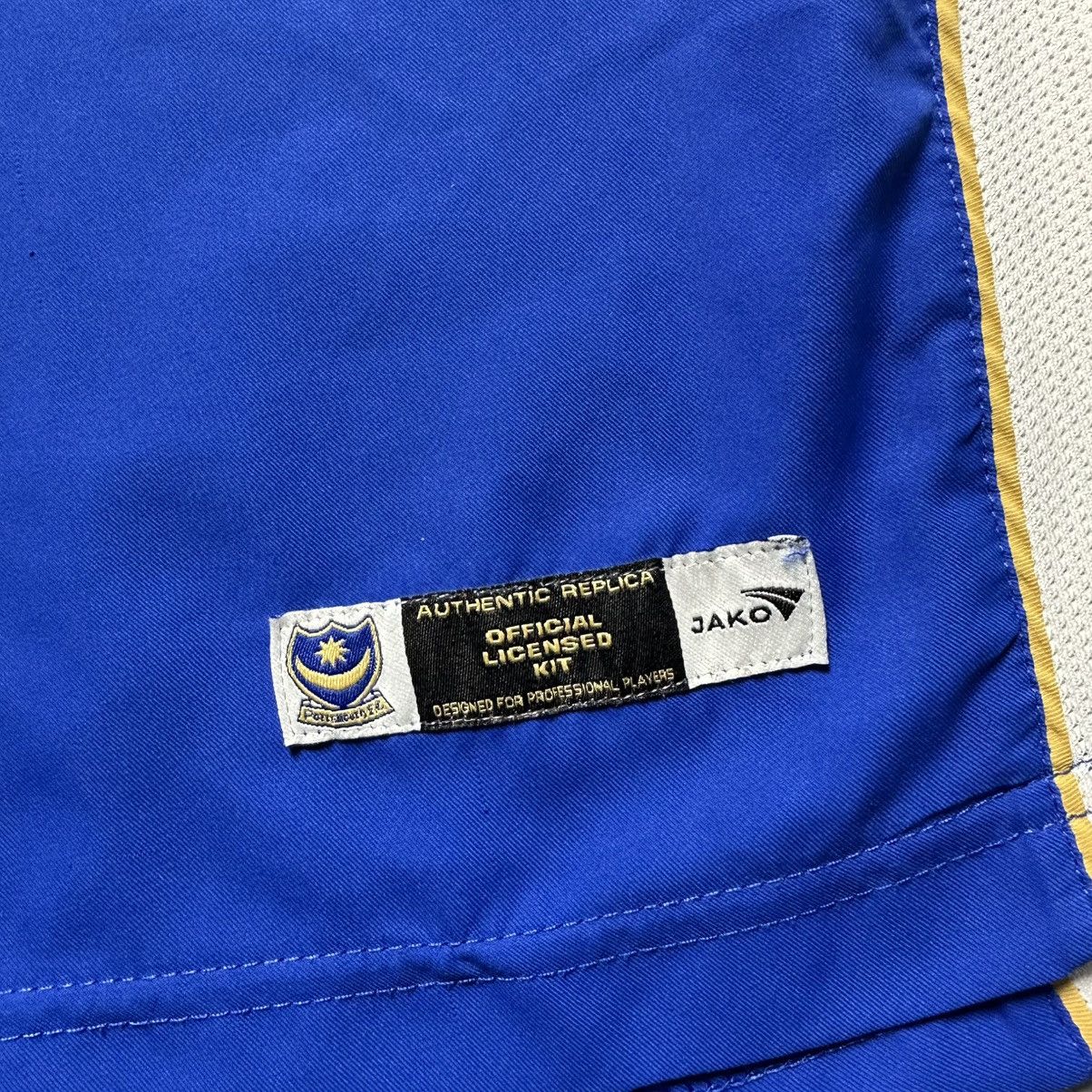 Vintage PORTSMOUTH JAKO 2006/2007 FOOTBALL HOME JERSEY #8 COLE Size US L / EU 52-54 / 3 - 11 Thumbnail