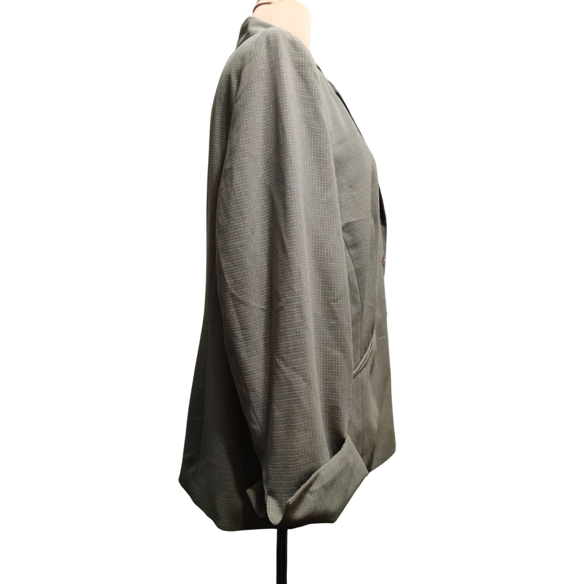 Vintage Vintage Evan Picone 20W Plus Size Green Microcheck Tailored Size XXL / US 16-18 / IT 52-54 - 3 Thumbnail