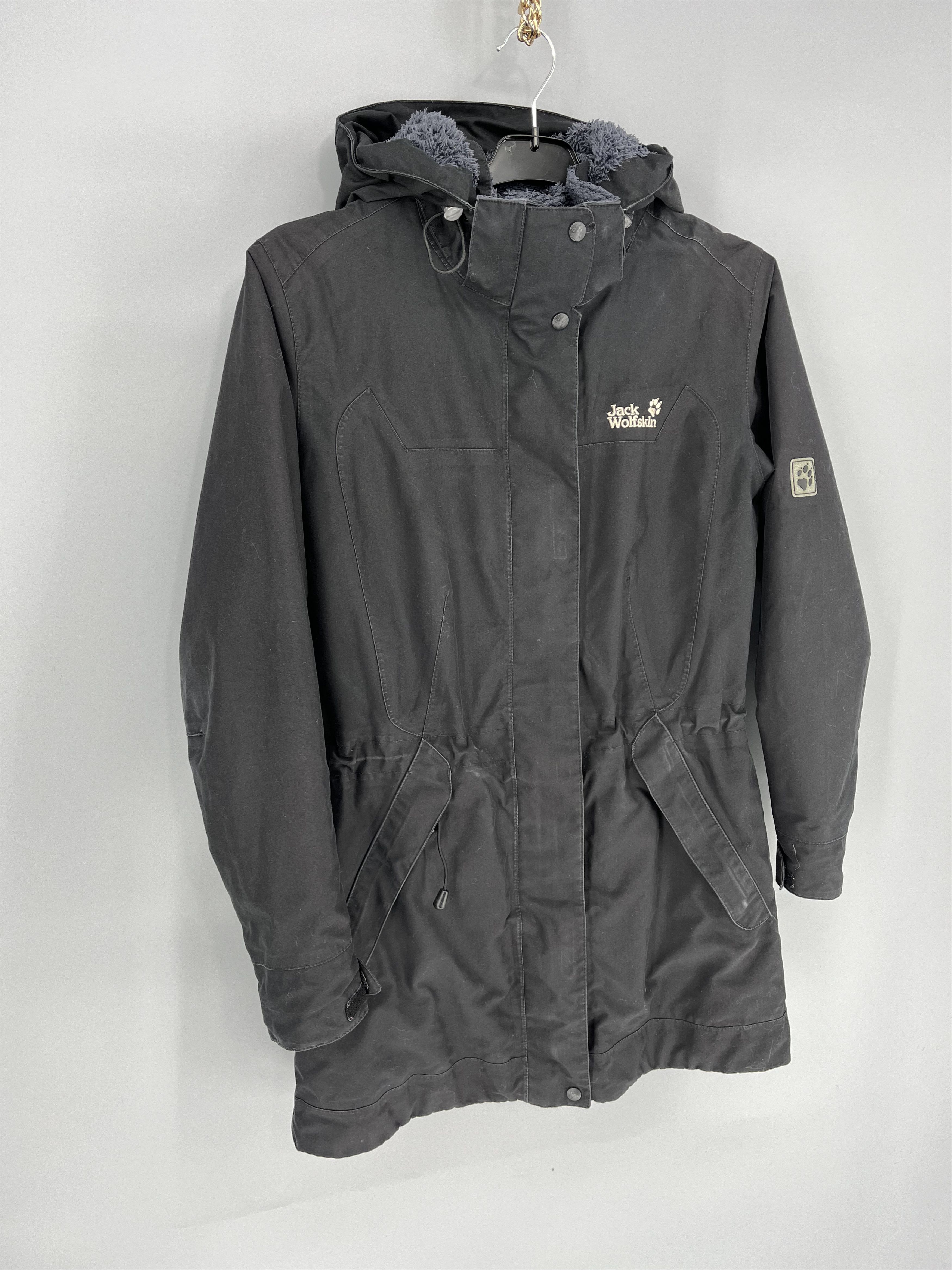 Jack Wolfskin Texapore Jacket S Windproof Hooded Coat Zip Up Waistcoat Top Size M / US 6-8 / IT 42-44 - 2 Thumbnail