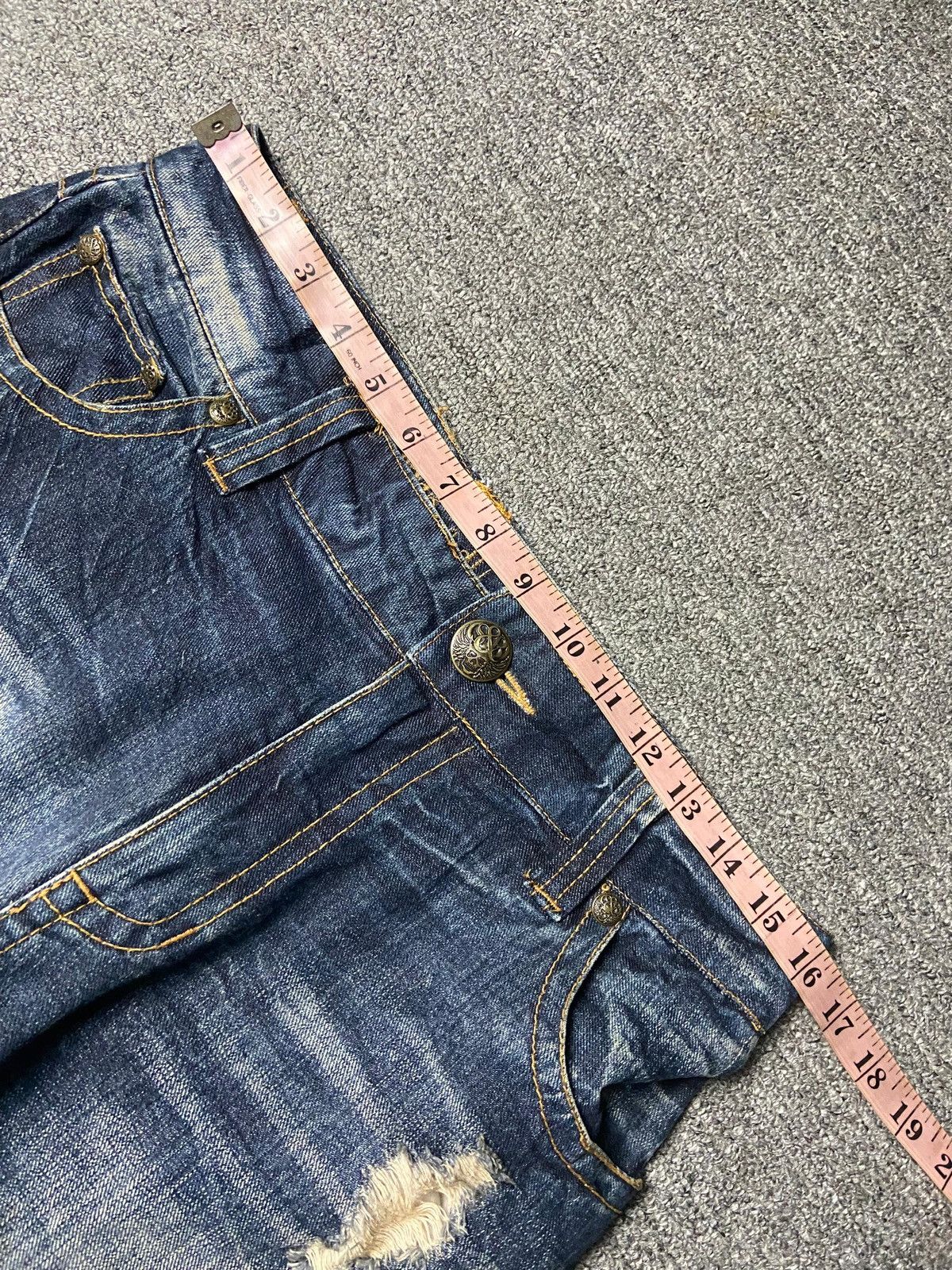 Japanese Brand Original Jeans Brand Distressed Ripped Jeans (171) Size US 32 / EU 48 - 7 Thumbnail