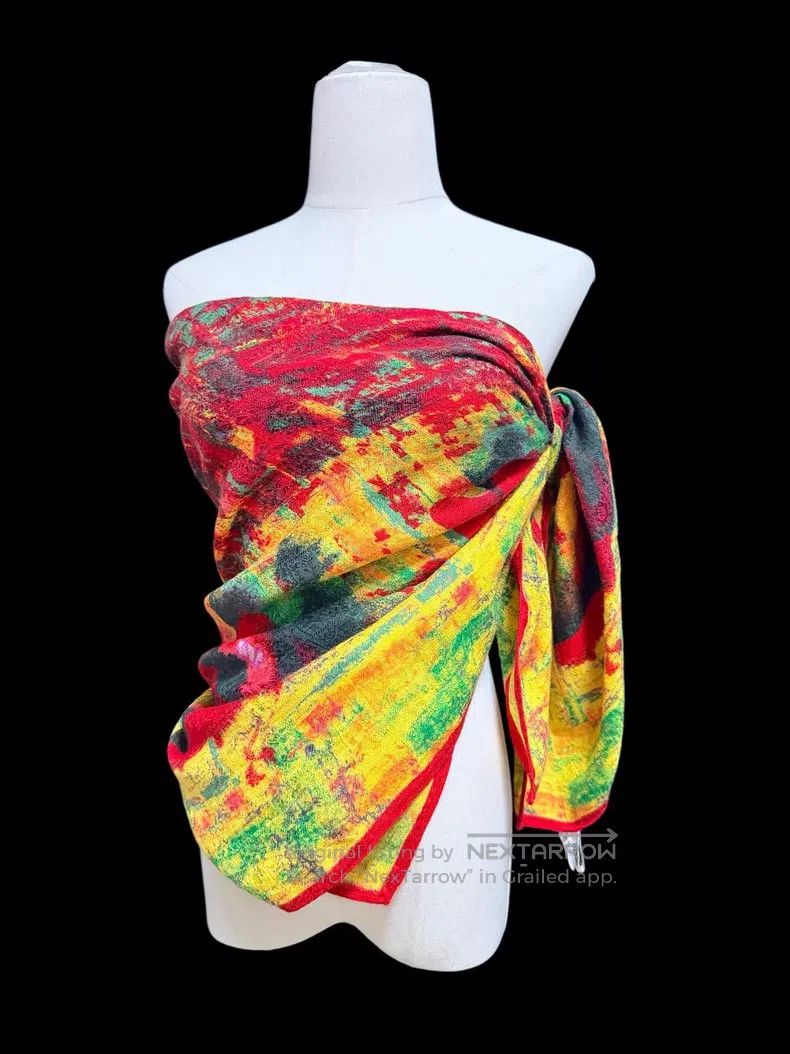 Kenzo Kenzo Scarf with vibrant tie-dye pattern| Size ONE SIZE - 6 Thumbnail