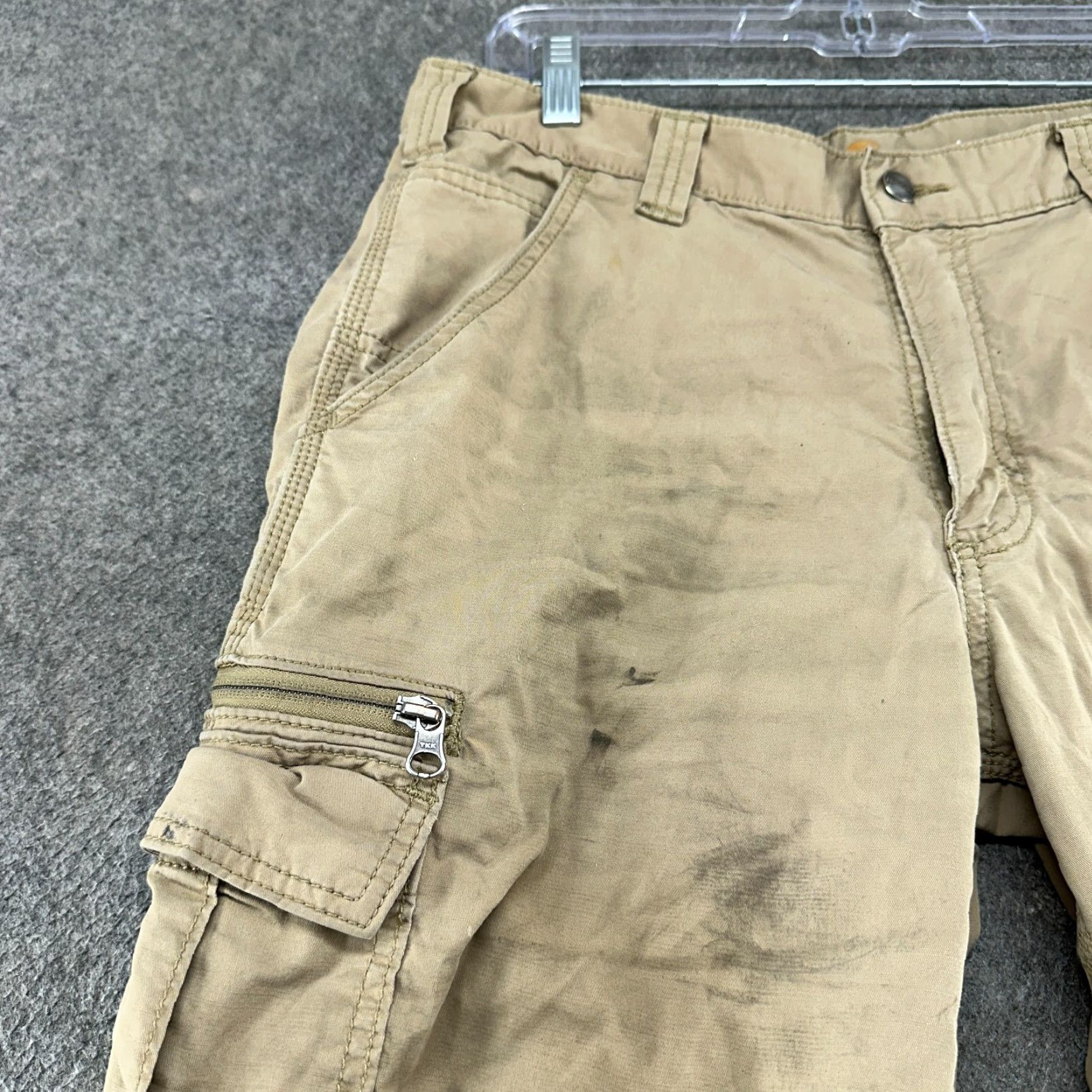 Carhartt Carhartt Mens Pants 34x32 Beige Cargo Relaxed Fit Cotton Nylon Workwear Force Size US 34 / EU 50 - 6 Thumbnail