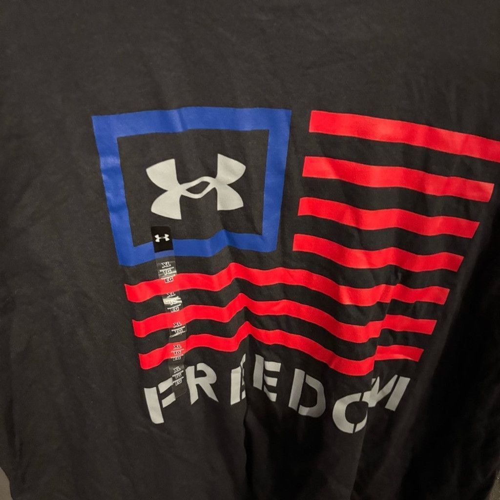 Under Armour Under Armour Men's Black Freedom Tee Size US XL / EU 56 / 4 - 2 Thumbnail