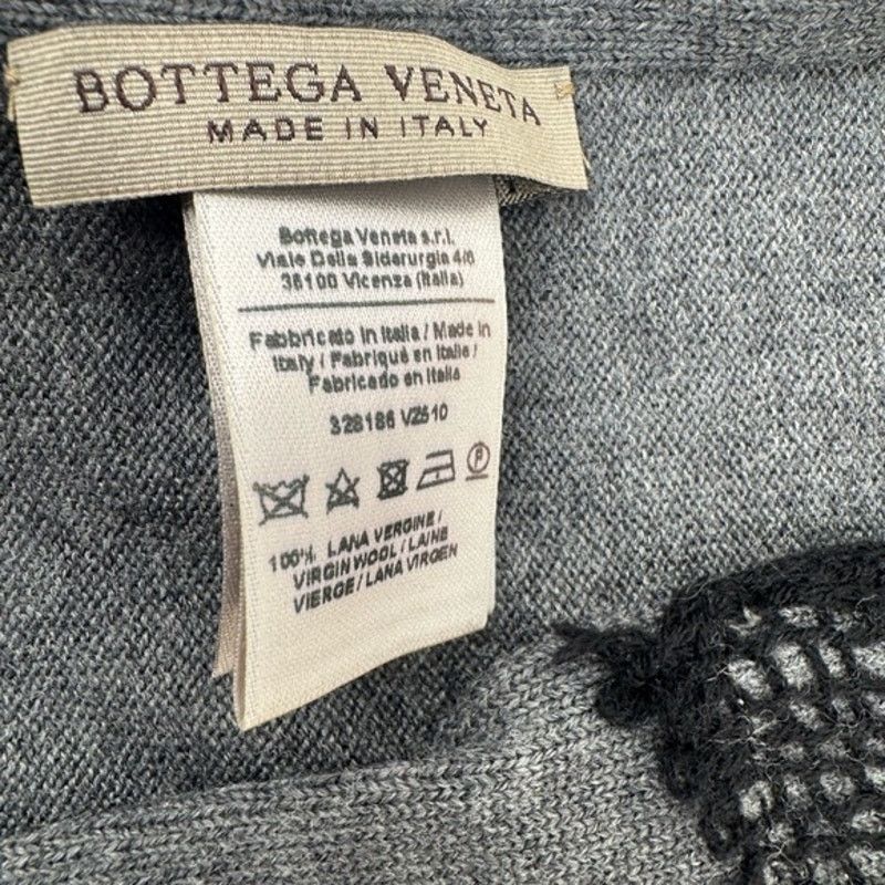Bottega Veneta Bottega Veneta Rare grey scarf w/ black mesh Size ONE SIZE - 4 Thumbnail