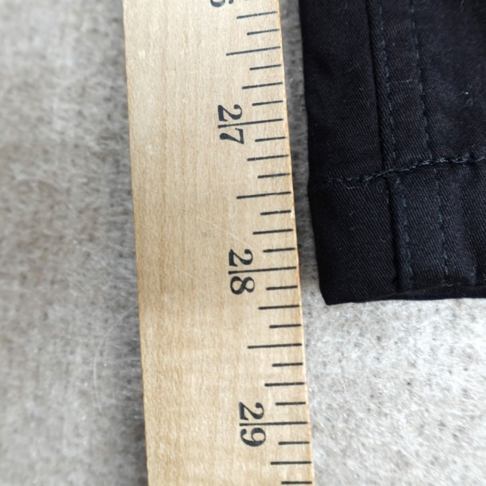 Commando Woof Clothing Mens Pants Medium Black Lined Commando Stretch Waist Cotton Blend Formal Casual Business Chino Straight Inseam 28 in Size US 31 - 4 Thumbnail