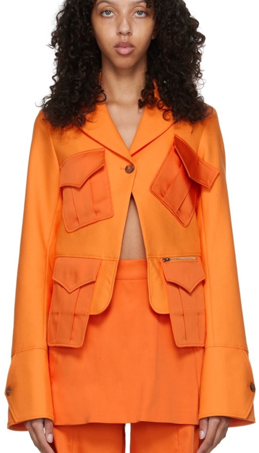 Kiko Kostadinov Kiko Kostadinov Multi-Pocket Orange Jacket Size S / US 4 / IT 40 - 6 Thumbnail