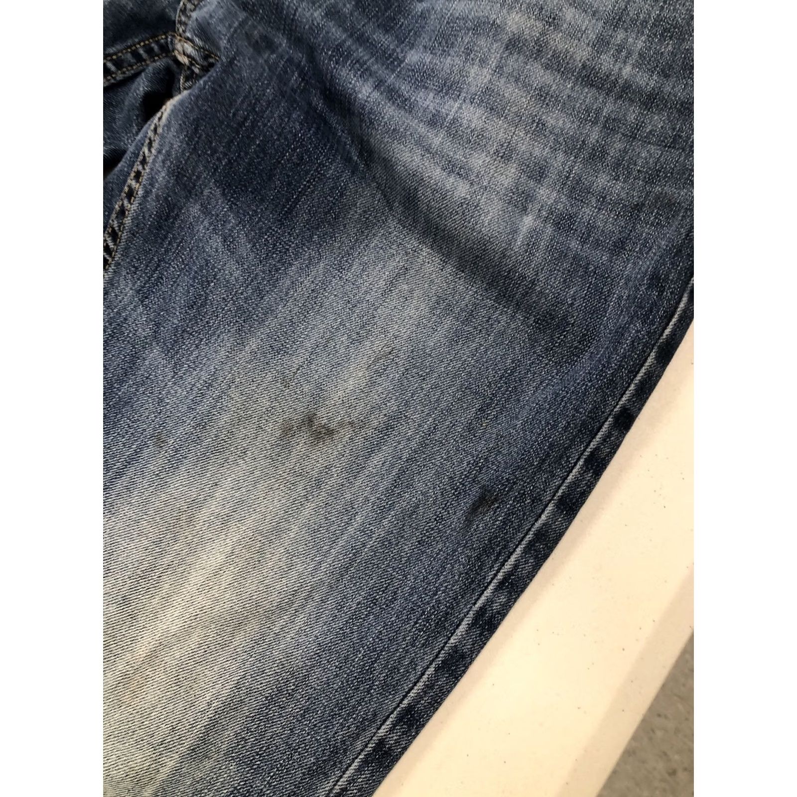 Tommy Hilfiger VINTAGE Tommy Hilfiger Jeans Mens 31X32.5 Blue Straight Zip Up Medium Wash Jeans Mens Regular Blue 5-Pocket Denim Cotton Size US 31 - 7 Thumbnail