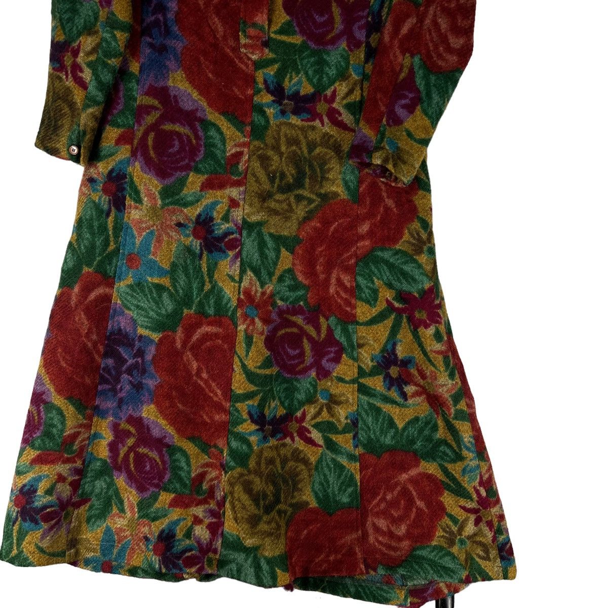 Kenzo 🔥VINTAGE KENZO LONG JACKET WOOL FULL PRINT FLOWER DESIGN Size M / US 6-8 / IT 42-44 - 4 Thumbnail
