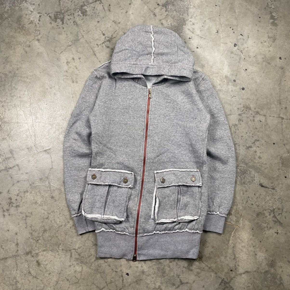 If Six Was Nine × Japanese Brand × Le Grande Bleu (L.G.B.) Ryu Ryu Bondage Rugged Zip Up Dress Hoodie Size M / US 6-8 / IT 42-44 - 1 Thumbnail