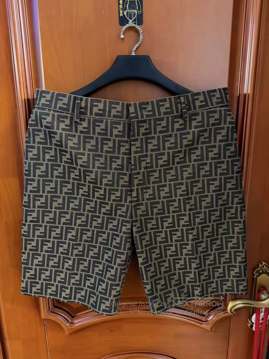 Japanese Brand Fendi Double F All-over Print Casual Shorts. Size US 35 - 1 Thumbnail