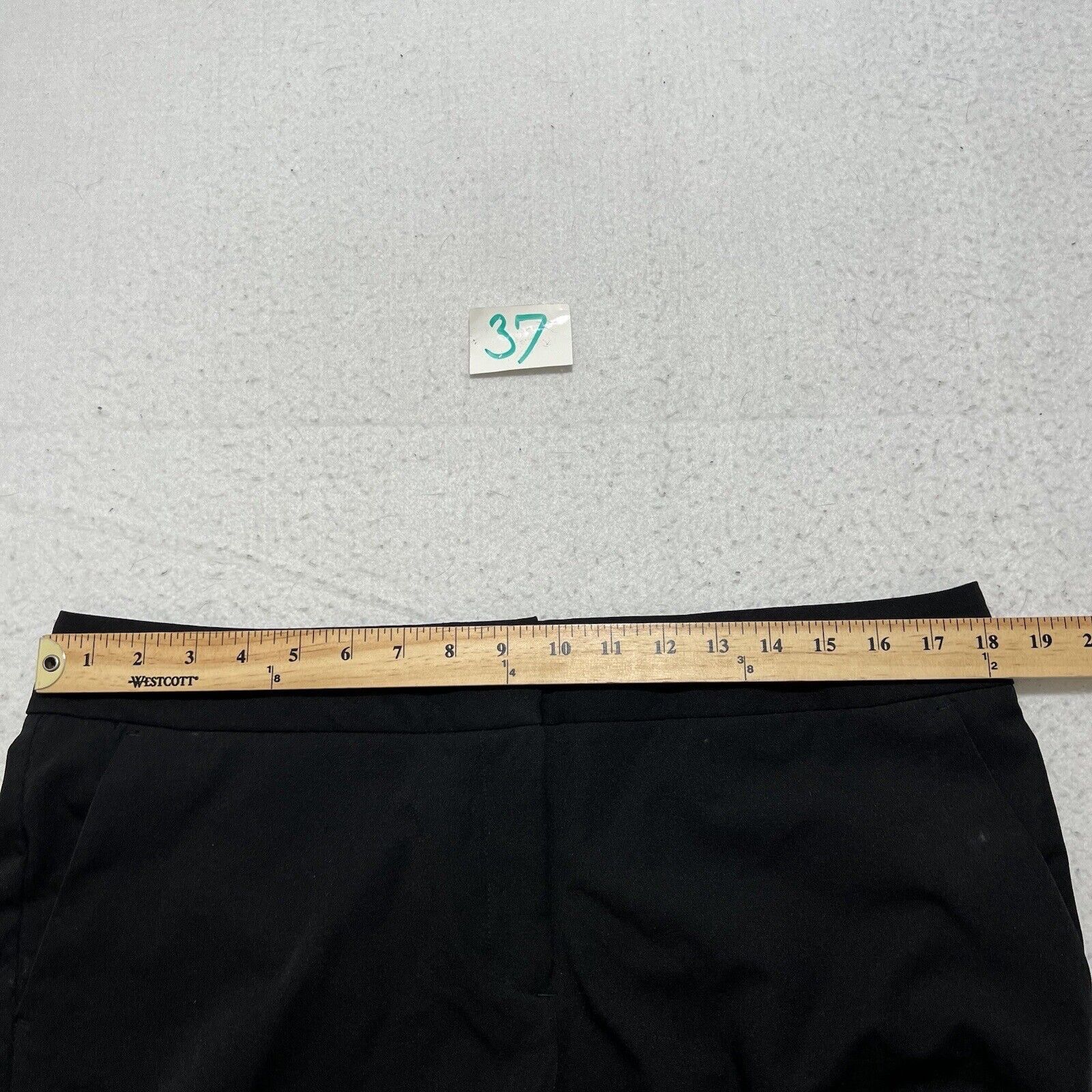 Worthington Worthington 14 (36x27) Flat Front Black Dress Pants Trousers Size 36" / US 14 / IT 50 - 9 Thumbnail