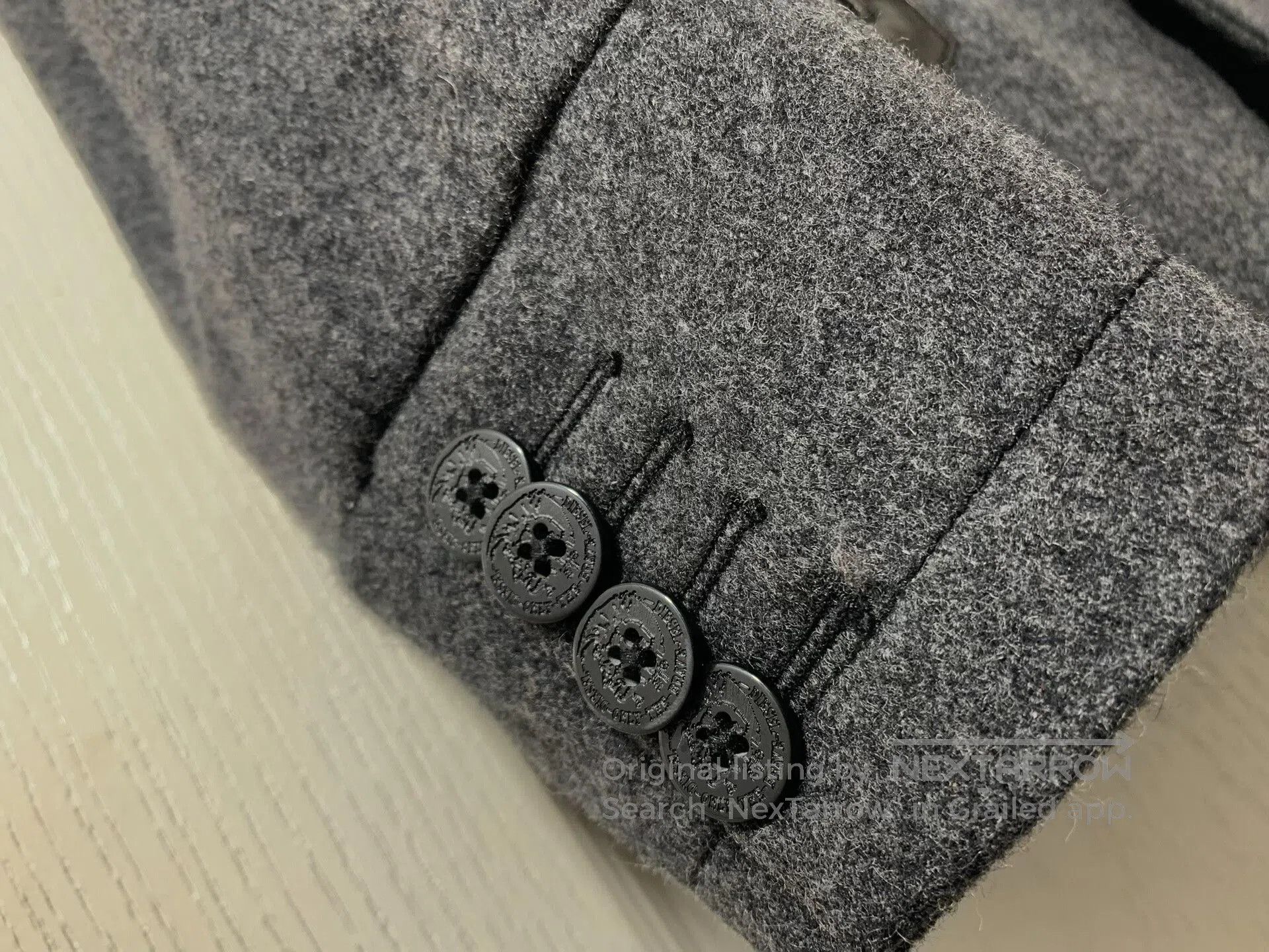 Diesel DIESEL Men's Wool Windbreaker Coat. Size US L / EU 52-54 / 3 - 6 Thumbnail