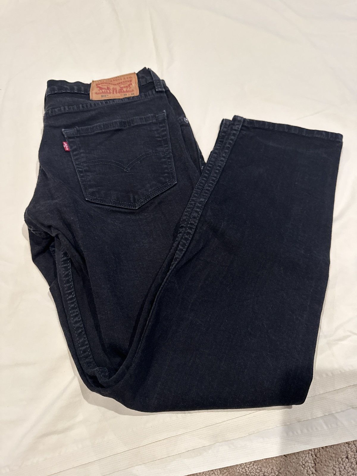Levi's Levi Strauss & Co. 32x30 black denim Size US 32 / EU 48 - 1 Thumbnail