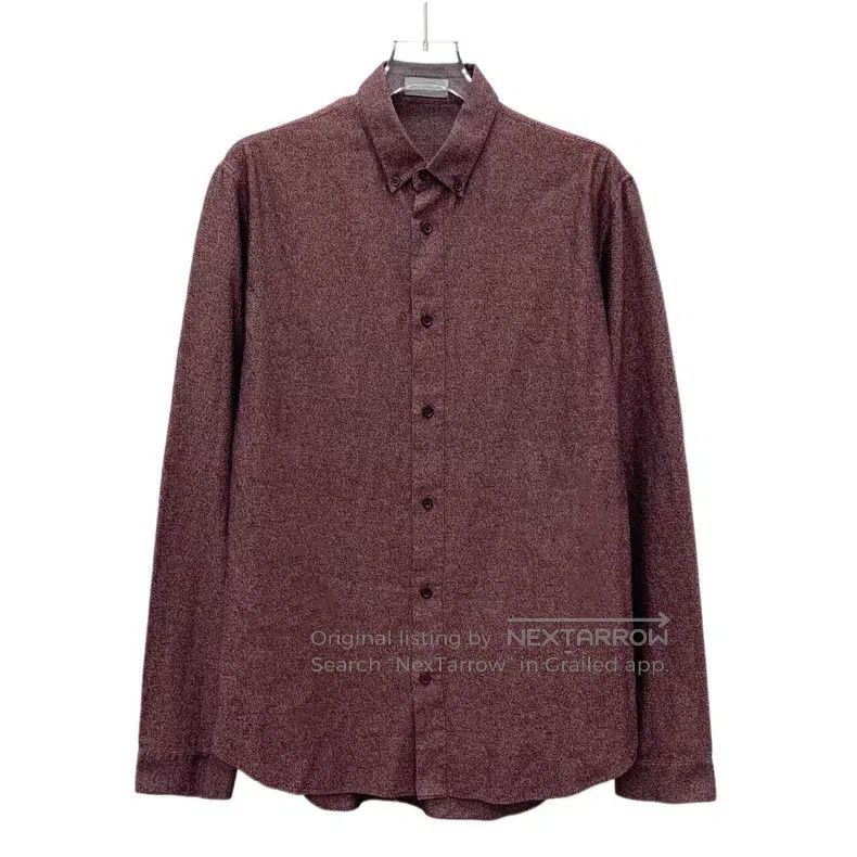 Dior Dior Size 38 Burgundy cotton lapel single-breasted long-sle Size US XXS / EU 40 - 1 Thumbnail
