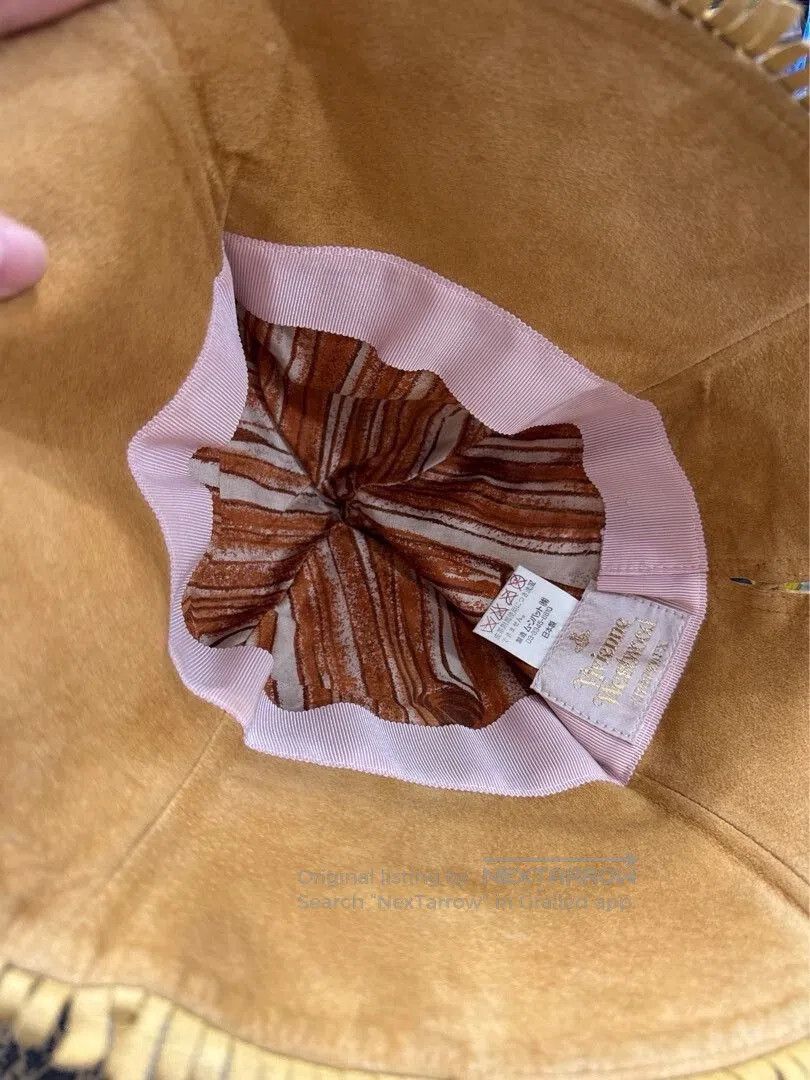 Vivienne Westwood Vivienne Westwood Saturn Camel Suede Hat. Size ONE SIZE - 4 Thumbnail