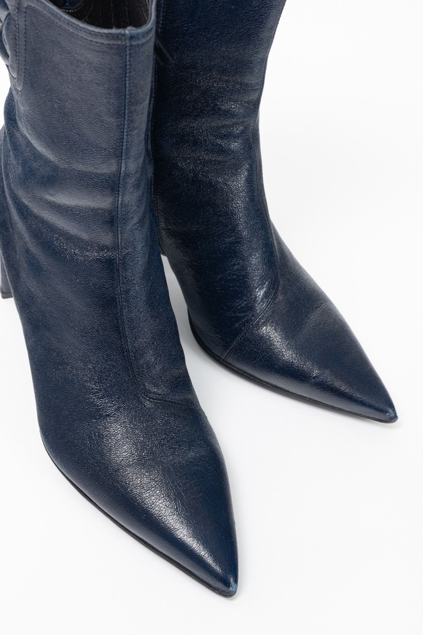 DOROTHEE SCHUMACHER Dorothee Schumacher Quilted Crackled-Leather Ankle Boots Size US 10.5 / IT 40.5 - 6 Thumbnail
