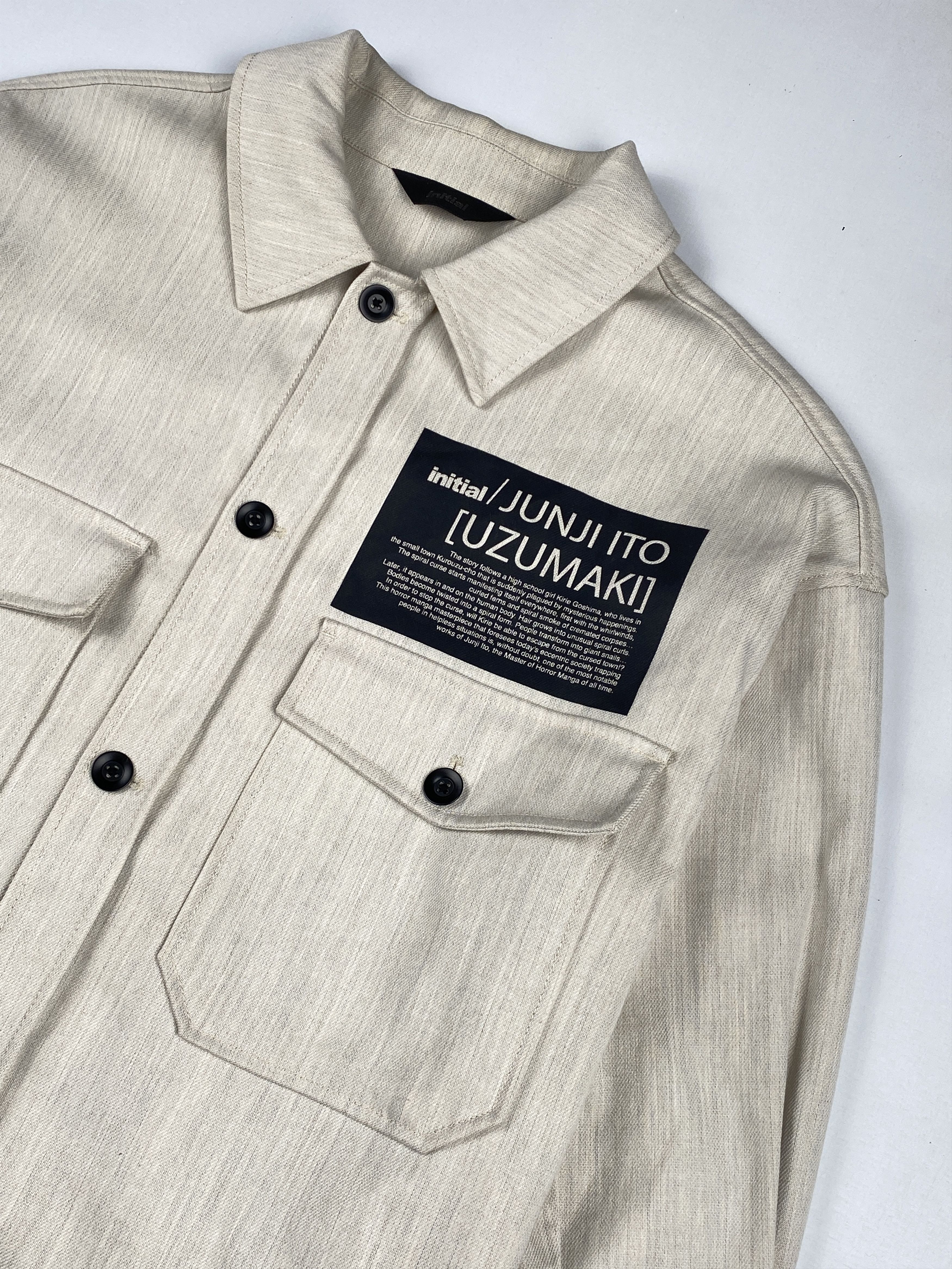 Japanese Brand Initial x Junji Ito [Uzumaki] Multiple Pockets Shirt Jacket Size US M / EU 48-50 / 2 - 5 Thumbnail