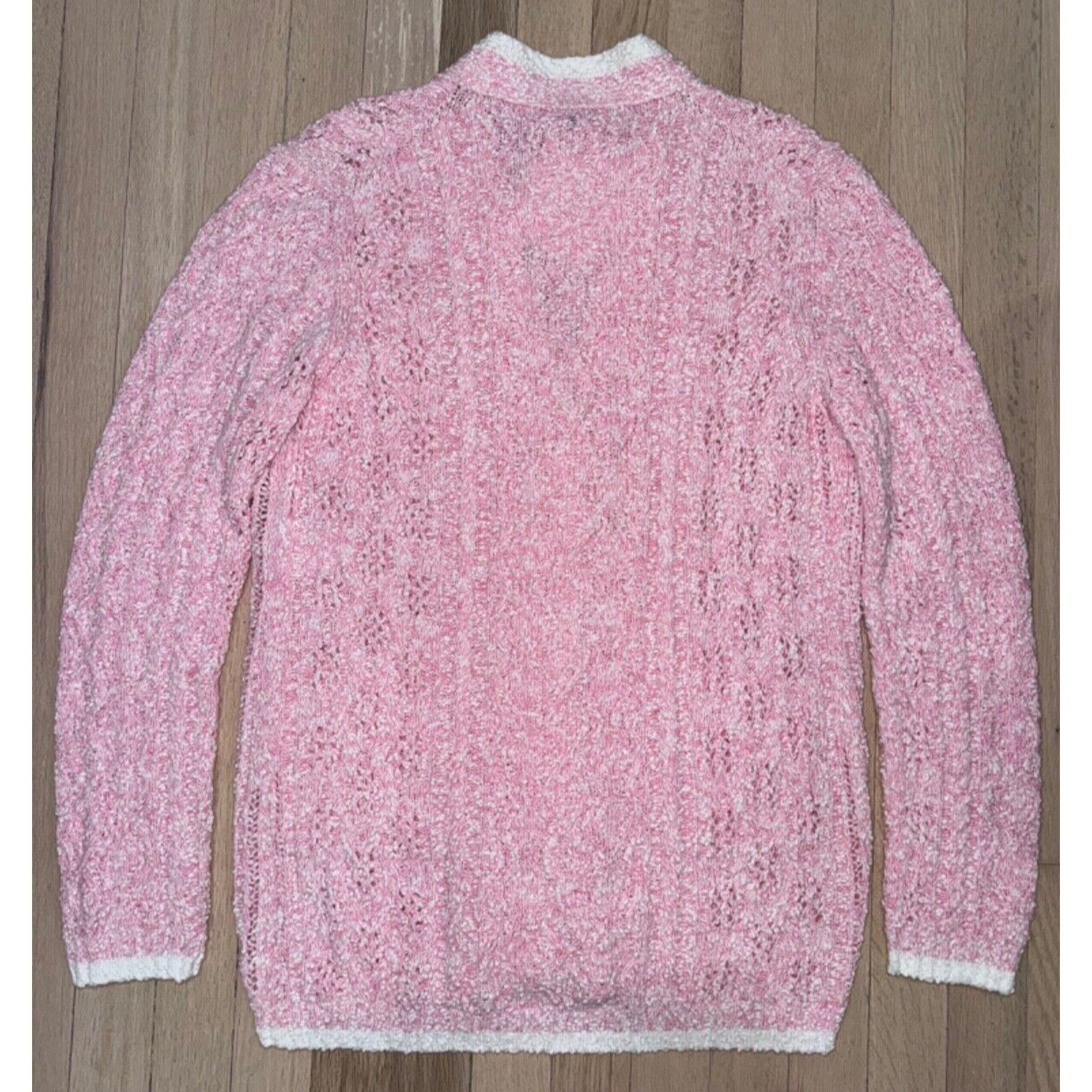 Chanel Chanel 24P Pink White Knit Boucle CC Logo Button Long Size XS / US 0-2 / IT 36-38 - 13 Thumbnail