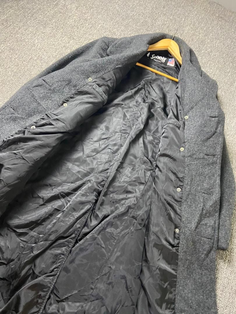 Schott Vintage SCHOTT Double Breasted Wool Long Coat (205) Size US S / EU 44-46 / 1 - 5 Thumbnail